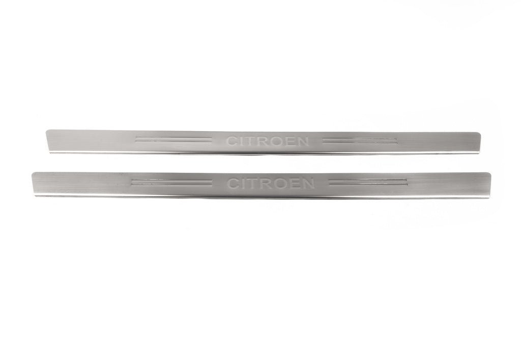 Door Sill Protectors OmsaLine (2 pcs, Stainless Steel) for Citroen C-2 2003-2009 - image 2