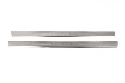 Door Sill Protectors OmsaLine (2 pcs, Stainless Steel) for Citroen C-2 2003-2009 - image 2