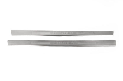 Sill OmsaLine (2 PCs., stainless steel.) for Citroen C-2 2003-2009 - Reelken Auto