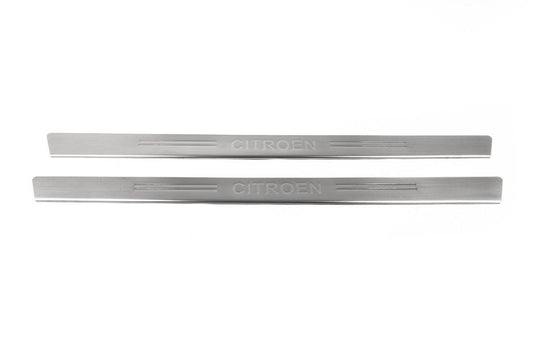 Sill OmsaLine (2 PCs., stainless steel.) for Citroen C-2 2003-2009 - Reelken Auto
