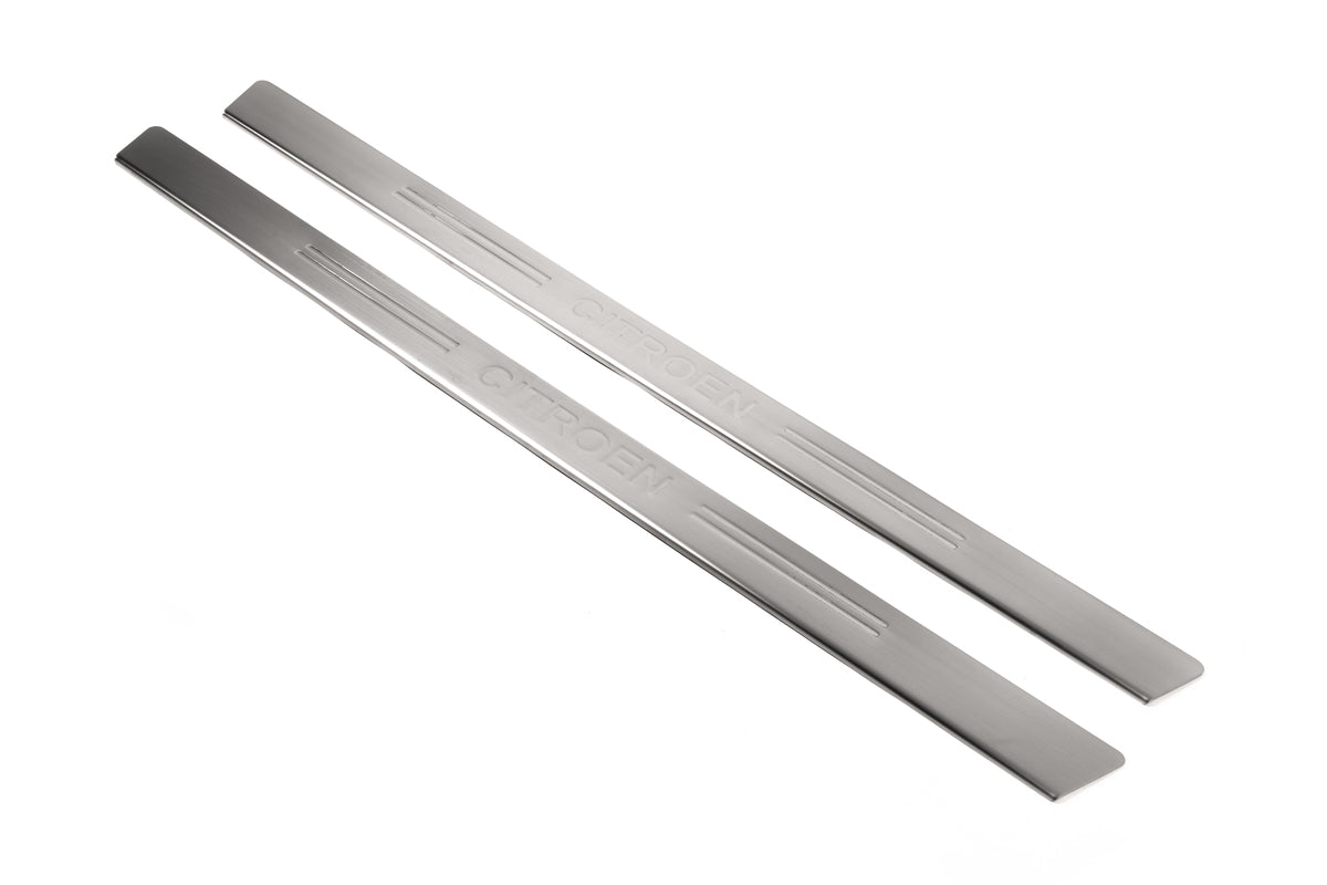 Door Sill Protectors OmsaLine (2 pcs, Stainless Steel) for Citroen C-2 2003-2009 - image 1
