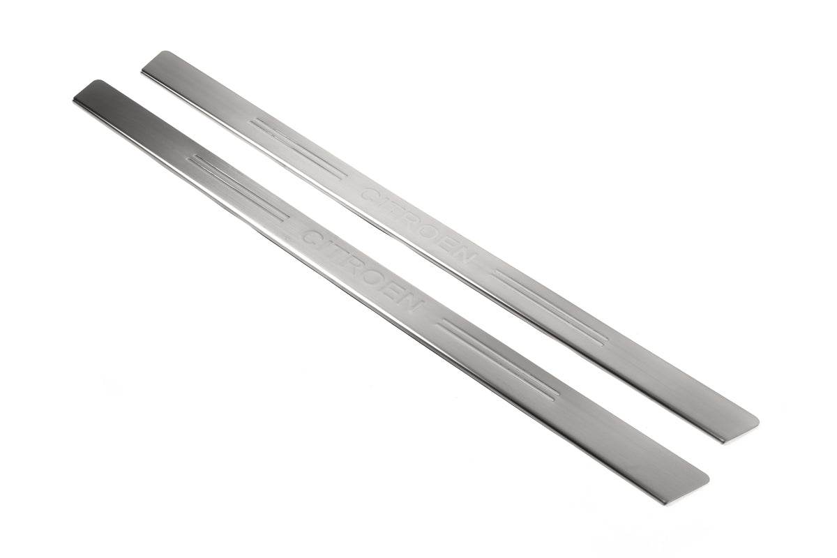 Sill OmsaLine (2 PCs., stainless steel.) for Citroen C-2 2003-2009 - Reelken Auto