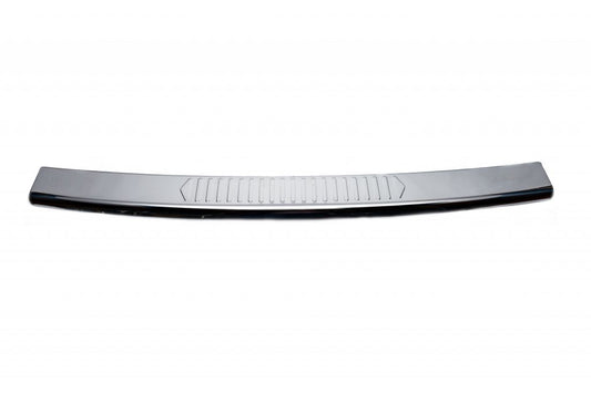 Rear bumper protector with lip (Carmos V1, stainless steel) for Volkswagen T5 Multivan 2003–2010 - image 2