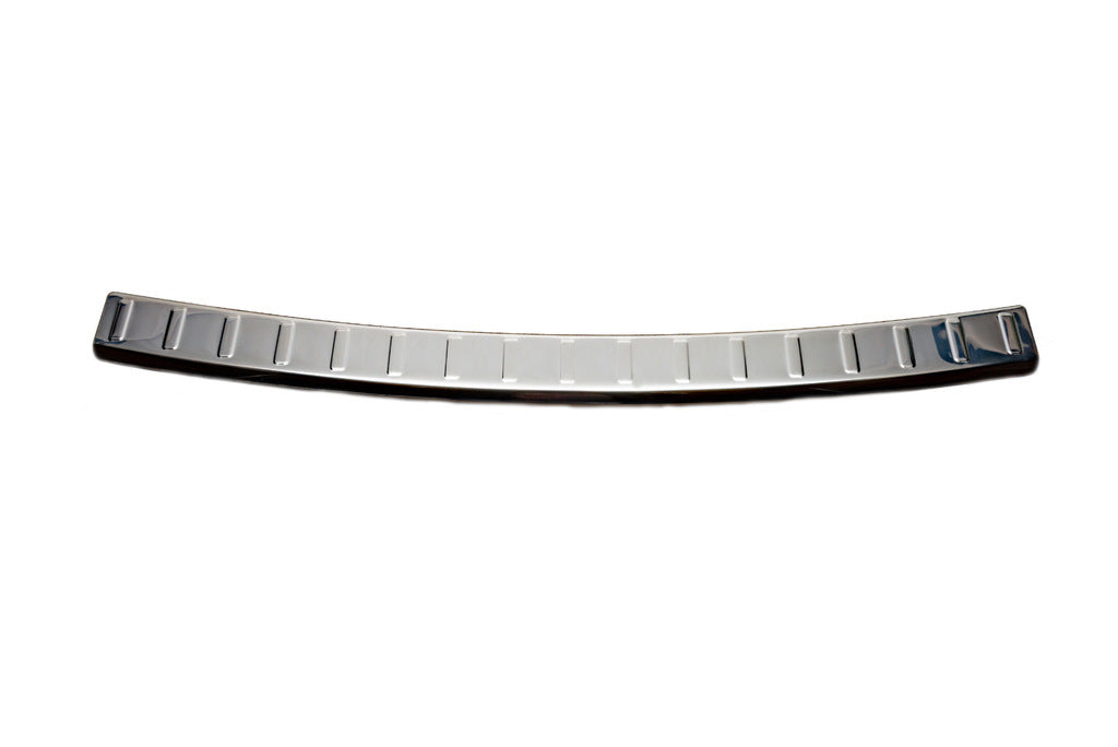 Rear bumper protector (SW, gloss, stainless steel) for Mercedes C-class W204 2007-2015 - image 3