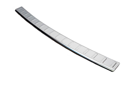 Cover on the rear bumper (SW, gloss, stainless steel) for Mercedes C-class W204 2007-2015 - Reelken Auto