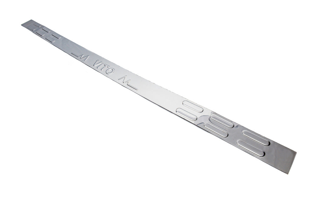 Rear bumper protector without lip (Carmos, stainless steel) for Mercedes Vito W639 2004-2014 - image 5