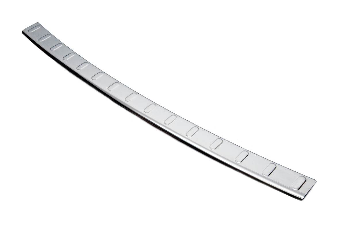 Cover on the rear bumper Carmos (2014-2017, stainless steel) for Nissan Qashqai 2014-2021 - Reelken Auto