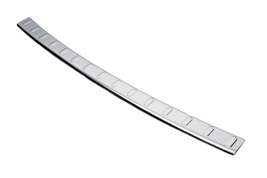 Cover on the rear bumper Carmos (2014-2017, stainless steel) for Nissan Qashqai 2014-2021 - Reelken Auto