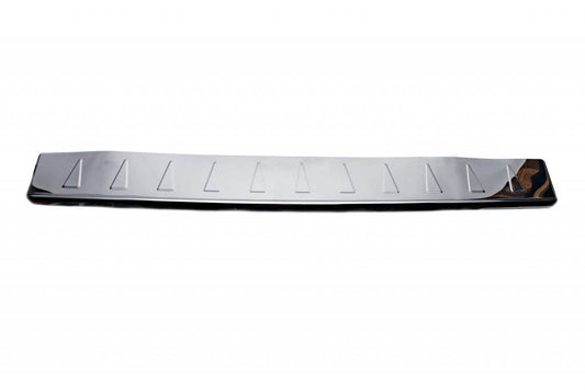 Covers on the rear bumper with a bend Carmos V1 (stainless steel) for Nissan Primastar 2002-2014 - Reelken Auto