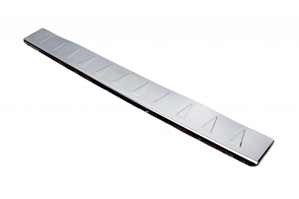 Rear bumper protector with lip Carmos V1 stainless steel for Nissan Primastar 2002-2014 - image 3