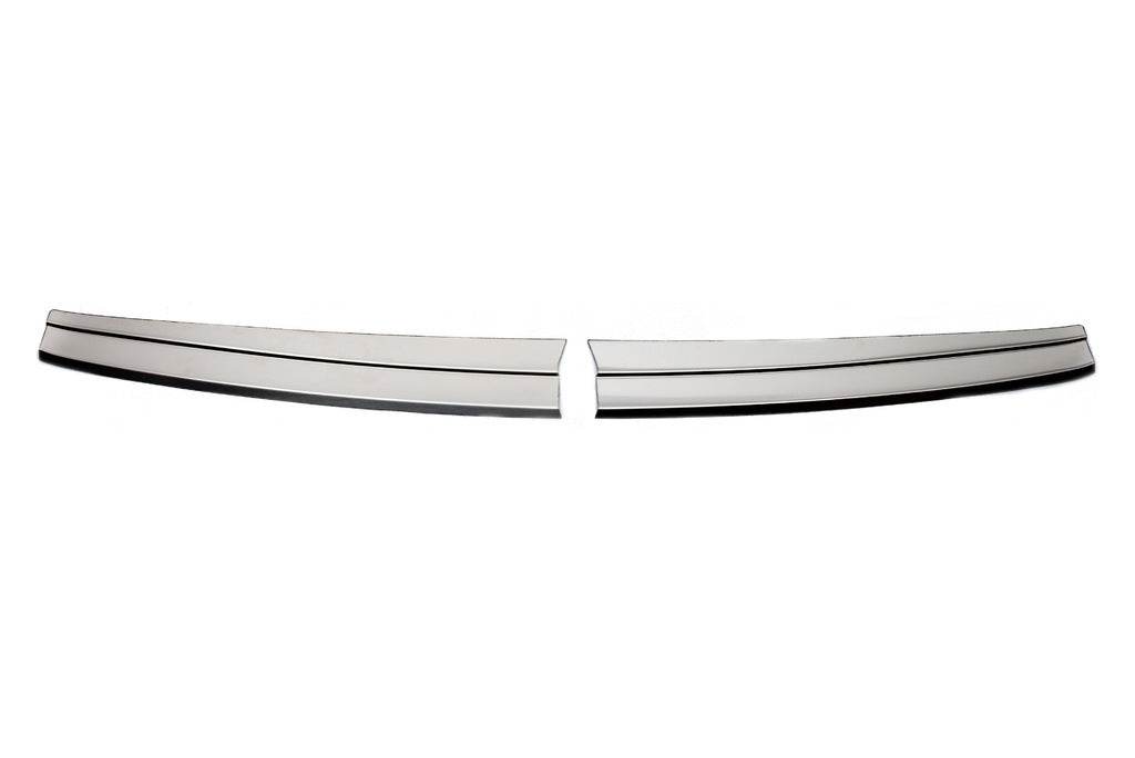 The trim on the rear bumper Carmos (Active, 2, stainless steel) for Hyundai I-20 2014-2020 - Reelken Auto