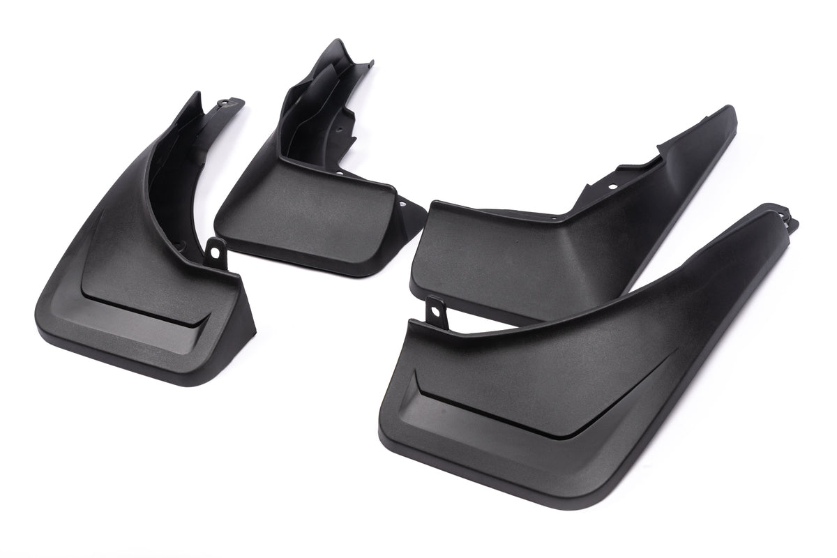 Premium Mud Flaps (unpainted fender flares, model with side steps, 4 pcs) for Mercedes GLE W167 2018- - image 1