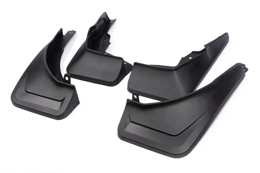 Premium Mud Flaps (unpainted fender flares, model with side steps, 4 pcs) for Mercedes GLE W167 2018- - image 1