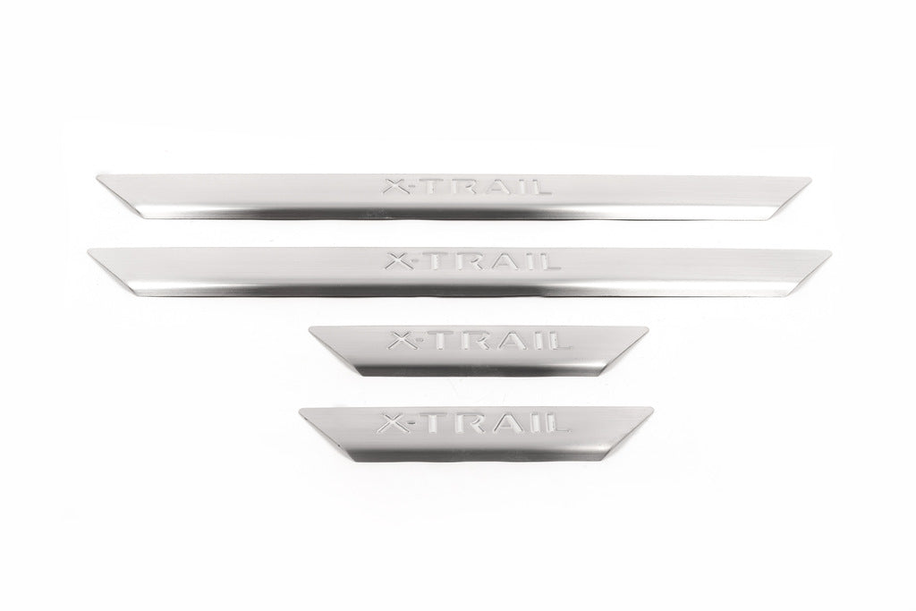 Door Sill Protectors OmsaLine (4 pcs, Stainless Steel) for Nissan X-trail T30 2002-2007 - image 2