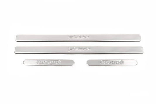 Door Sill Protectors OmsaLine (4 pcs, Stainless Steel) for Fiat Punto Grande/EVO 2006-2018 - image 2