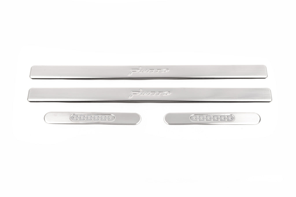 Door Sill Protectors OmsaLine (4 pcs, Stainless Steel) for Fiat Punto Grande/EVO 2006-2018 - image 2