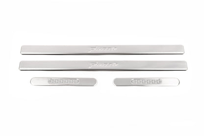 Door Sill Protectors OmsaLine (4 pcs, Stainless Steel) for Fiat Punto Grande/EVO 2006-2018 - image 2