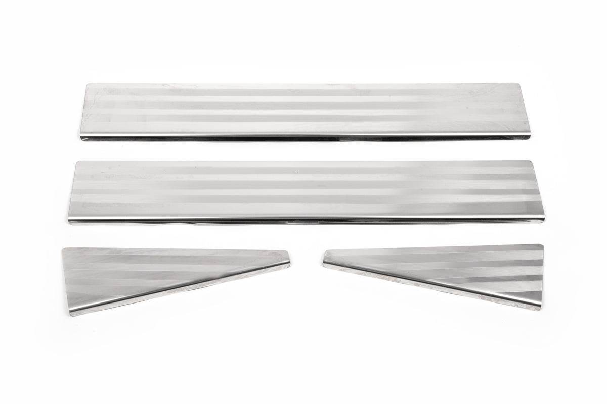 Door sills OmsaLine (4 pieces, stainless steel.) for Land Rover Freelander II - Reelken Auto