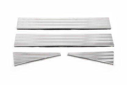 Door Sill Protectors OmsaLine (4 pcs, Stainless Steel) for Land Rover Freelander II 2006-2014 - image 1