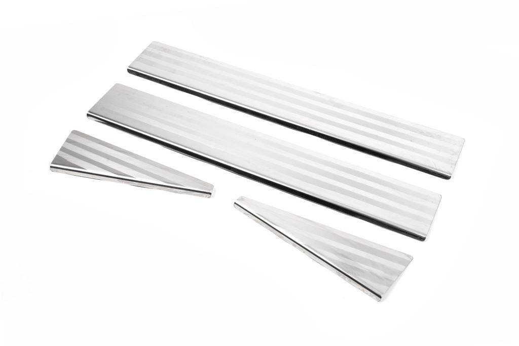 Door sills OmsaLine (4 pieces, stainless steel.) for Land Rover Freelander II - Reelken Auto