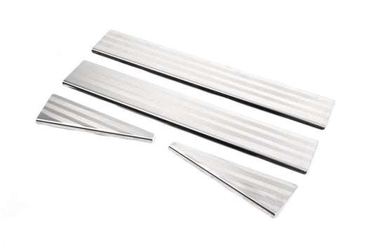 Door sills OmsaLine (4 pieces, stainless steel.) for Land Rover Freelander II - Reelken Auto