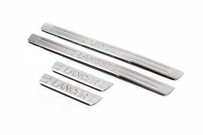 Door Sill Protectors OmsaLine (4 pcs, Stainless Steel) for Mitsubishi Lancer 9 2004-2008 - image 5