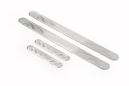 Door sills OmsaLine (4 pieces, stainless steel) for Toyota Yaris 2010-2020 - Reelken Auto