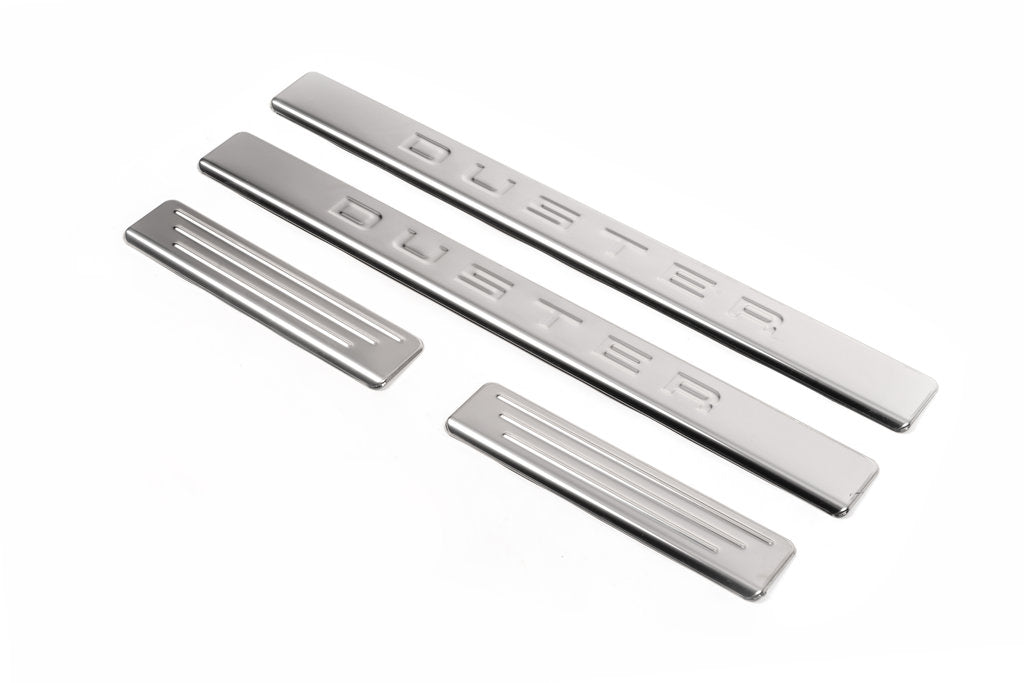 Door Sill Protectors OmsaLine (4 pcs, Stainless Steel) for Renault Duster 2008-2017 - image 3