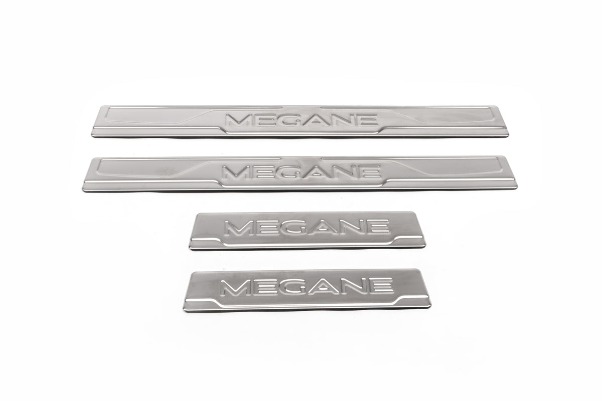 Door Sill Protectors OmsaLine (4 pcs, Stainless Steel) for Renault Megane IV 2016-2025 - image 5