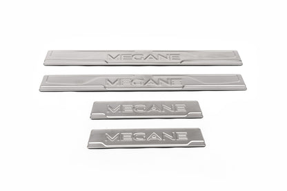 Door Sill Protectors OmsaLine (4 pcs, Stainless Steel) for Renault Megane IV 2016-2025 - image 5
