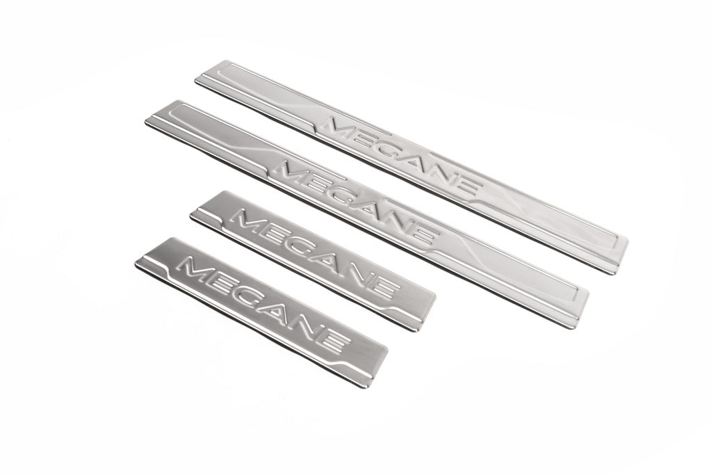 Door Sill Protectors OmsaLine (4 pcs, Stainless Steel) for Renault Megane IV 2016-2025 - image 6