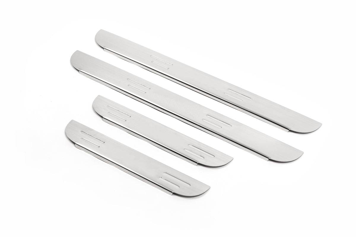 Door sills OmsaLine (4 pieces, stainless steel) for Toyota Rav 4 2006-2013 - Reelken Auto