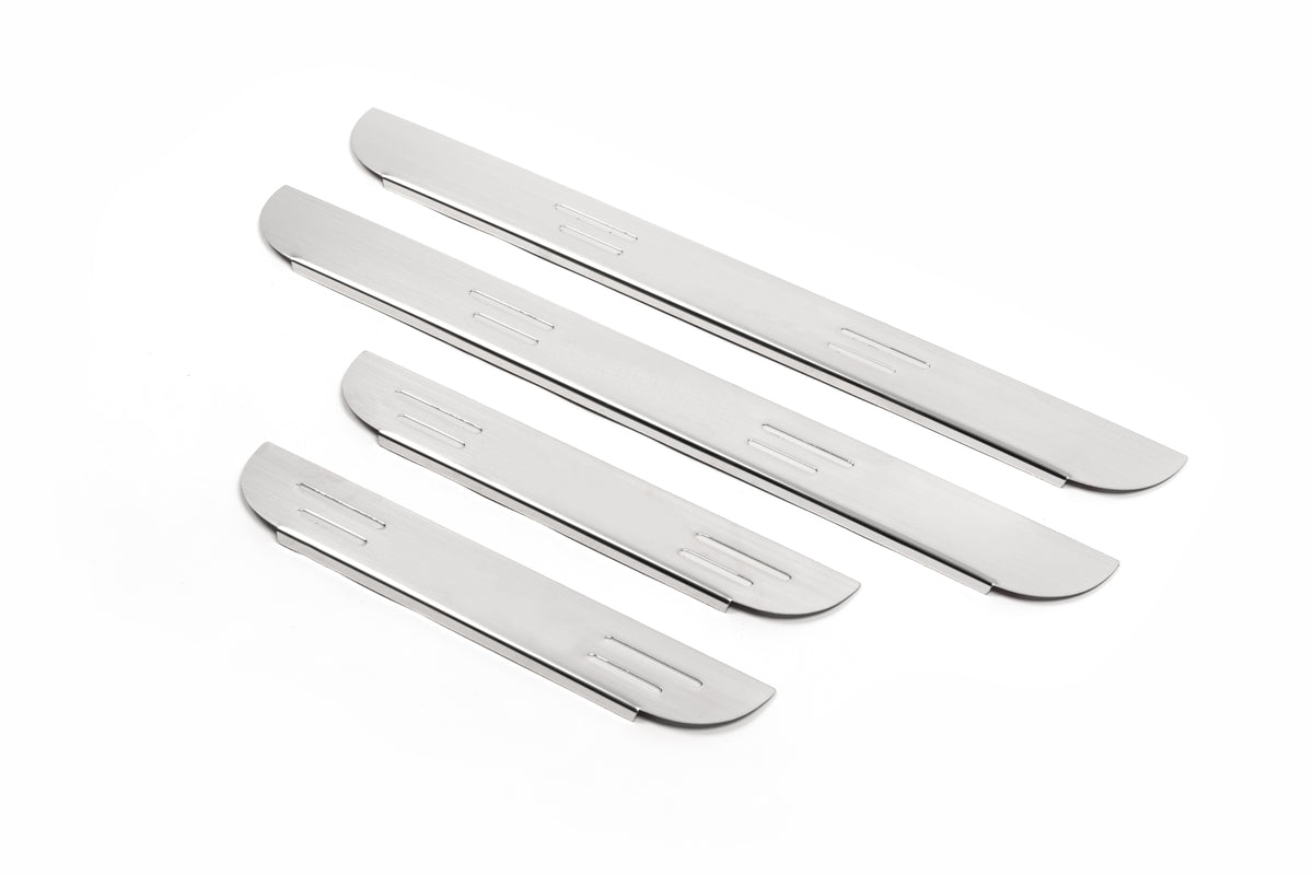 Door Sill Protectors OmsaLine (4 pcs, Stainless Steel) for Toyota Rav 4 2006-2013 - image 1