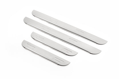Door Sill Protectors OmsaLine (4 pcs, Stainless Steel) for Toyota Rav 4 2006-2013 - image 1
