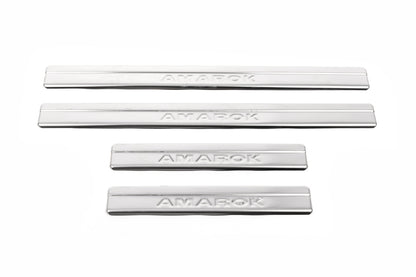 Door Sill Protectors OmsaLine (4 pcs, Stainless Steel) for Volkswagen Amarok 2010-2022 - image 2