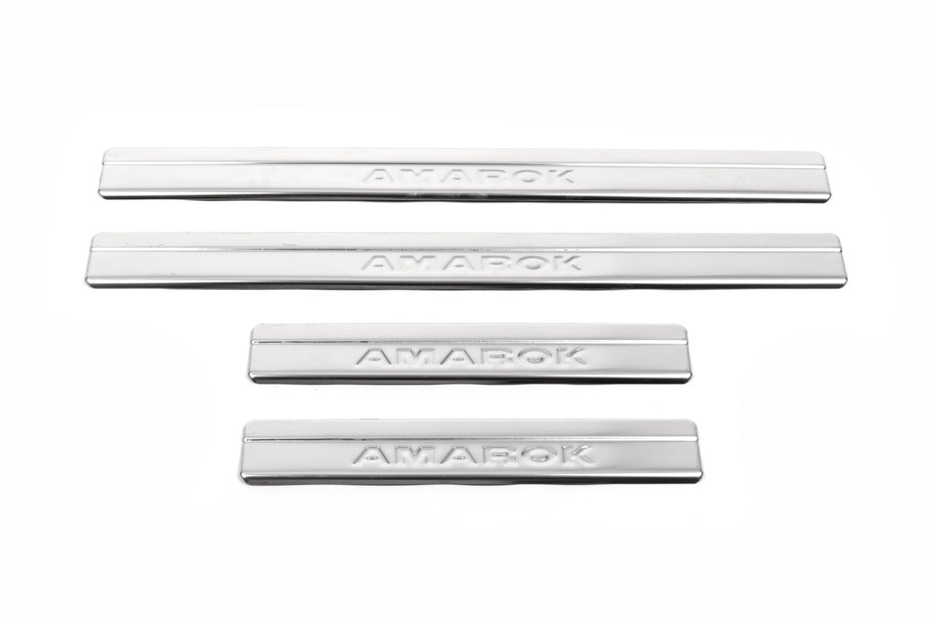 Door Sill Protectors OmsaLine (4 pcs, Stainless Steel) for Volkswagen Amarok 2010-2022 - image 2