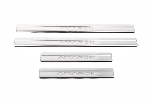 Door Sill Protectors OmsaLine (4 pcs, Stainless Steel) for Volkswagen Amarok 2010-2022 - image 2