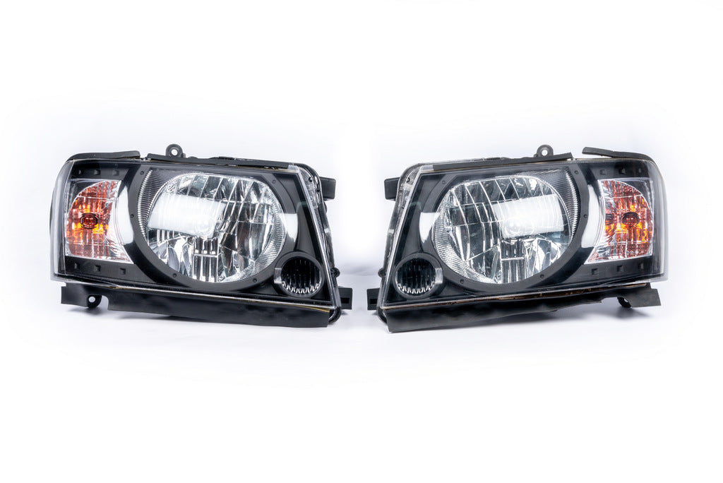 Front Headlights Safari Black (2004-2008, 2pcs) for Nissan Patrol Y61 1997-2011 - image 2