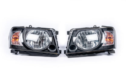 Front Headlights Safari Black (2004-2008, 2pcs) for Nissan Patrol Y61 1997-2011 - image 2