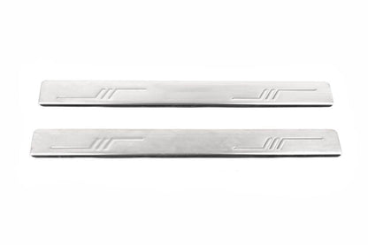 Door sills OmsaLine (2 pieces, stainless steel) for Toyota Corolla 2007-2013 - Reelken Auto