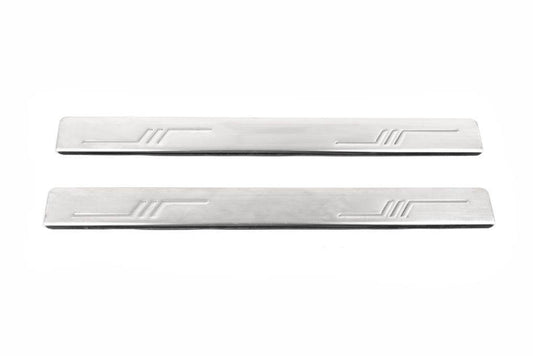 Door sills OmsaLine (2 pieces, stainless steel) for Toyota Corolla 2007-2013 - Reelken Auto