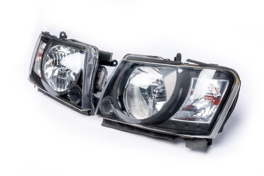 Front Headlights Safari Black (2004-2008, 2pcs) for Nissan Patrol Y61 1997-2011 - image 3