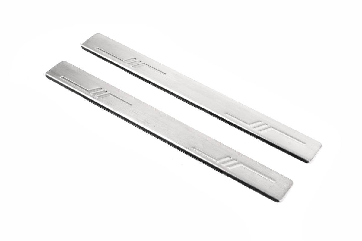 Door sills OmsaLine (2 pieces, stainless steel) for Toyota Corolla 2007-2013 - Reelken Auto