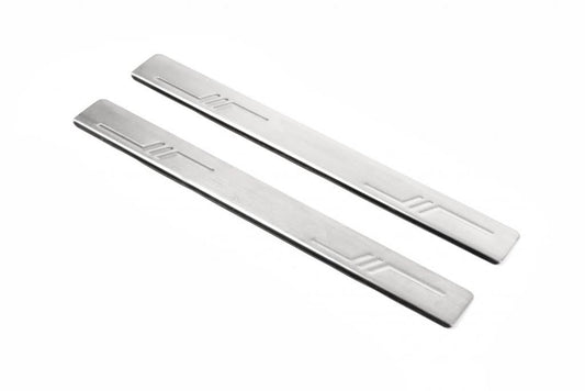 Sill Omsa (2 pcs., Stainless steel.) for Citroen C-1 2005-2014 - Reelken Auto