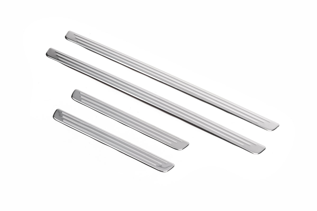 Stainless Steel Door Sill Protectors OmsaLine (4 pcs) for Volkswagen Passat B8 2015-2023 - image 2