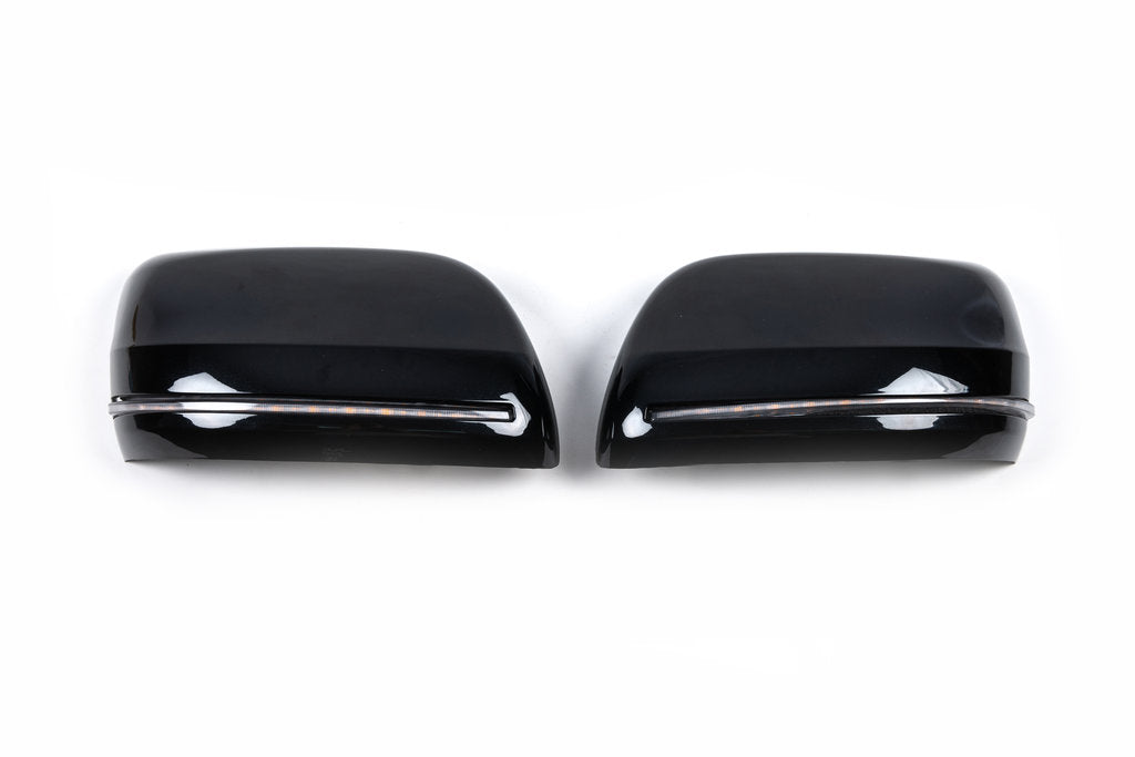 Mirror covers (with LED repeater, style 2020) for Toyota Land Cruiser 200 - image 4