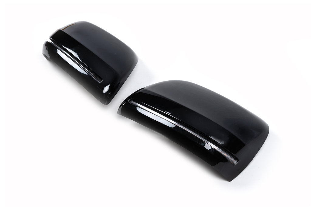 Mirror covers (with LED repeater, style 2020) for Toyota Land Cruiser 200 - image 5