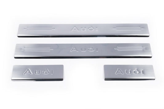 Door Sill Covers (4 pcs, Carmos) for Audi A6 C5 2001-2004 - image 2