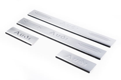 Door Sill Covers (4 pcs, Carmos) for Audi A6 C5 2001-2004 - image 1