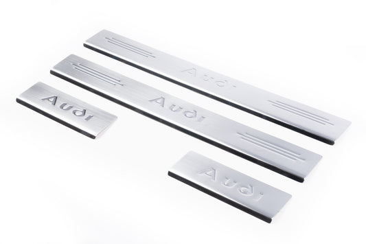 Door Sill Covers (4 pcs, Carmos) for Audi A6 C5 2001-2004 - image 1